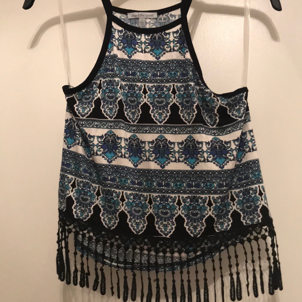 Charlotte Russe top with tassels